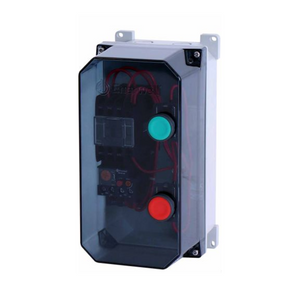 Full voltage starter in plastic cabinet for motor pumps