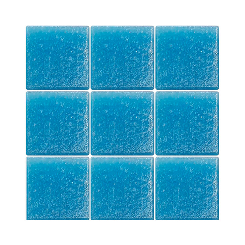 Acapulco blue color mosaic “A03” 2×2 cm – Vetro Venezia 