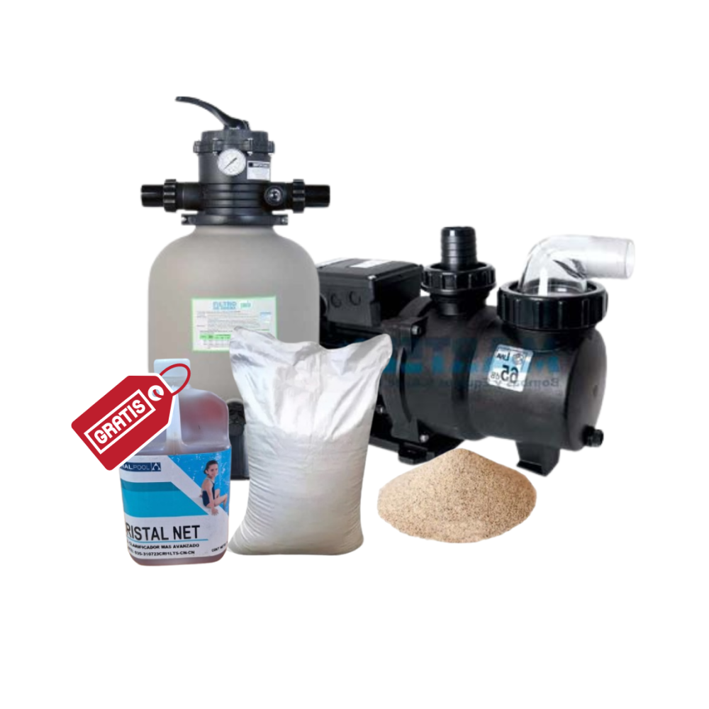 Filtration package for garden pools