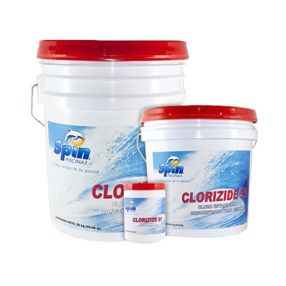 Chlorine CLORIZIDE 91 Fine Grain from 1.1Kg to 21Kg