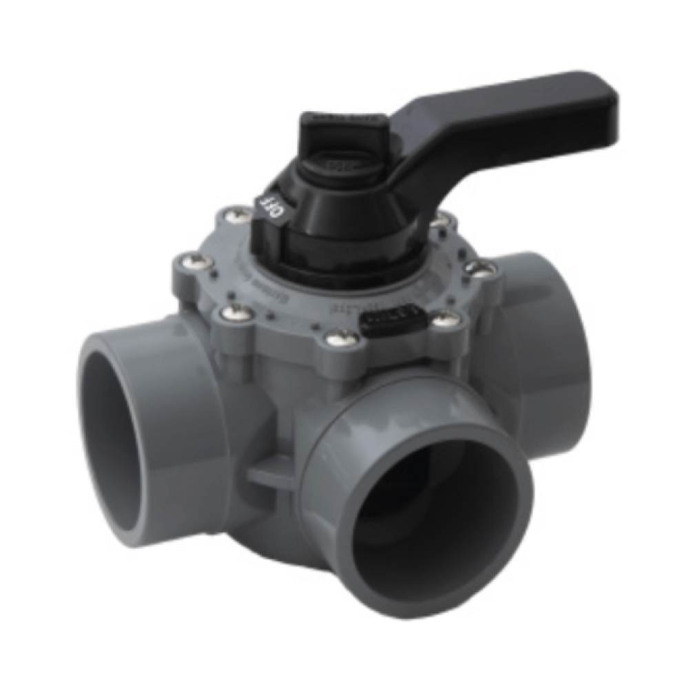 2" three-way valve