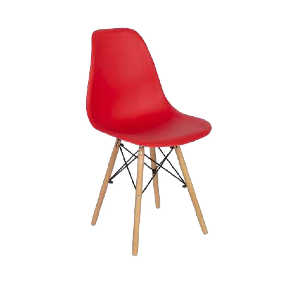 silla de color rojo modelo holly