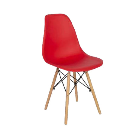 silla de color rojo modelo holly